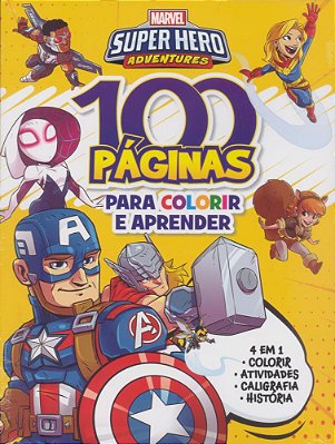 100 Paginas Para Colorir - Super Hero