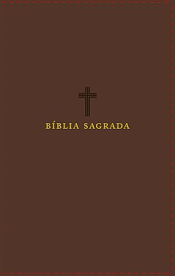 Bíblia Nvi, Couro Soft, Marrom, Letras De Jesus Em Vermelho