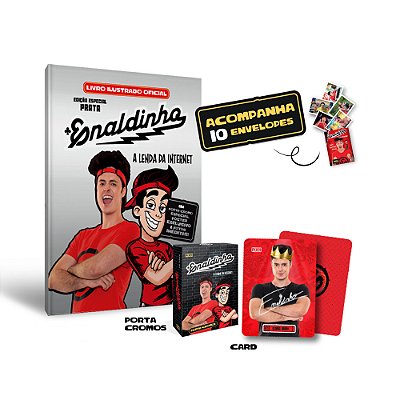 Álbum Oficial Do Enaldinho Em Capa Dura Edição Especial Prata + Brindes Exclusivos