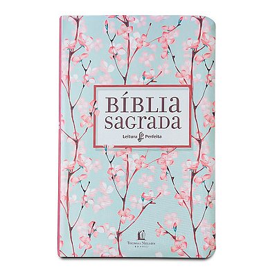 Bíblia Nvi, Flexível, Tecido, Cerejeira, Leitura Perfeita