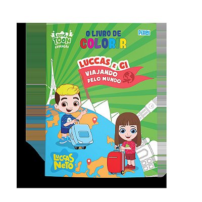 O Livro De Colorir Luccas E Gi Viajando Pelo Mundo
