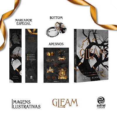 Gleam + Brindes Livro 3 Da Série A Prisioneira Dourada