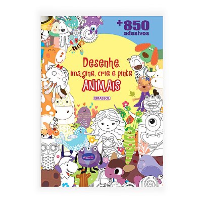 Desenhe, Imagine, Crie E Pinte Animais