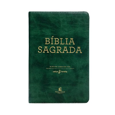 Bíblia Sagrada Courosoft Verde, Leitura Perfeita: Almeida Corrigida Fiel