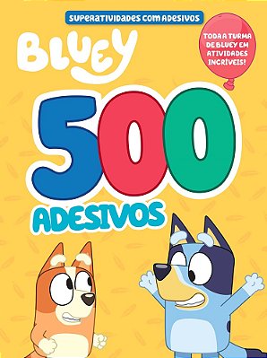 Bluey Superlivro De Adesivos 500 Adesivos 1..-