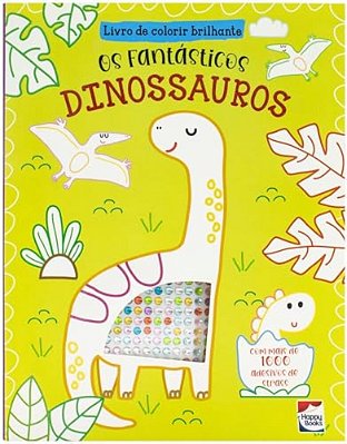 Livro De Colorir Brilhante: Dinossauros