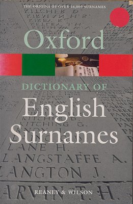 A Dictionary Of English Surnames..-
