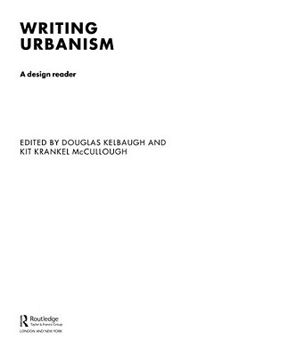 Writing Urbanism..-