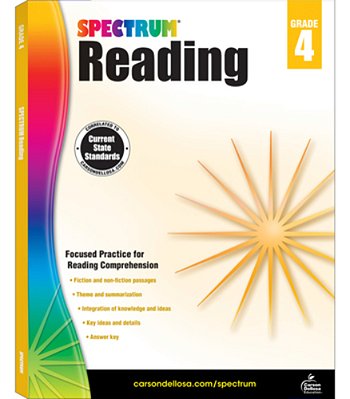 Spectrum Reading Grade 4 - Workbook..-