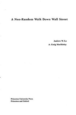 A Non-Random Walk Down Wall Street..-