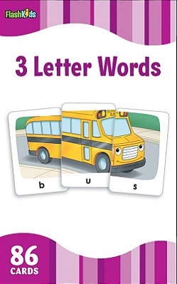 Three Letter Words - Flash Kids Flash Cards - 86 Cards..-