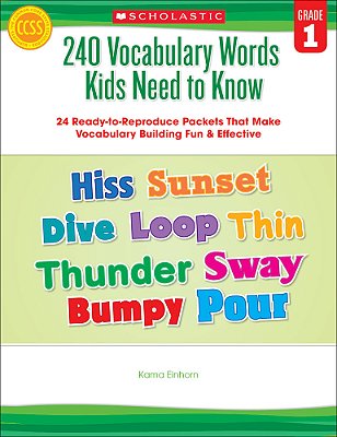 240 Vocabulary Words Kids Need To Know - Grade 1-..