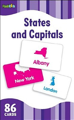 States And Capitals - Flash Kids Flash Cards - 86 Cards-..