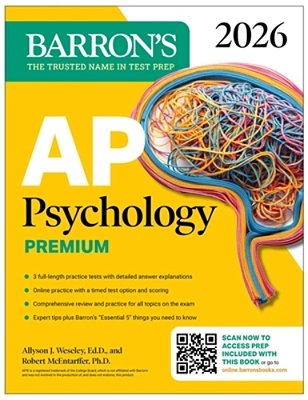 Ap Psychology Premium, 2026: Prep Book With 3 Practice Tests + Comprehensive Review + Online Practice-..