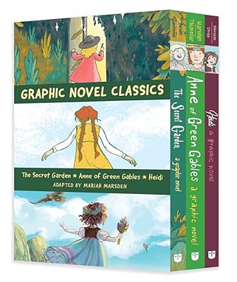 Graphic Novel Classics: The Secret Garden, Anne Of Green Gables, And Heidi-..