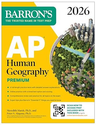 Ap Human Geography Premium, 2026: Prep Book With 6 Practice Tests+ Comprehensive Review + Online Practice-..