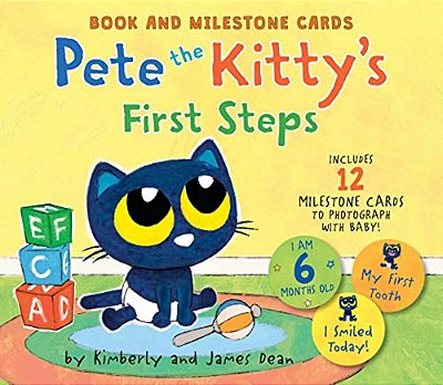 Pete The Kitty's First Steps: Book And Milestone Cards-..