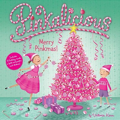 Pinkalicious: Merry Pinkmas: A Christmas Holiday Book For Kids [With Stickers And 8 Holiday Cards And Fold Out Poster]-..