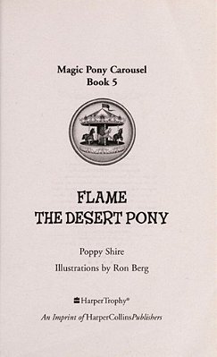 Magic Pony Carousel #5: Flame The Desert Pony-..