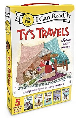 Ty's Travels: A 5-Book Reading Collection: Zip, Zoom!, All Aboard!, Beach Day!, Lab Magic, Winter Wonderland-..