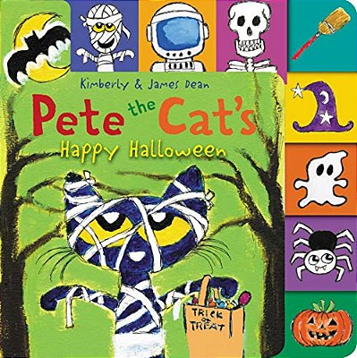 Pete The Cat's Happy Halloween: A Tabbed Board Book For Kids-..