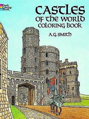 Castles Of The World Coloring Book-..