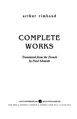 Arthur Rimbaud: Complete Works-..