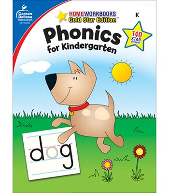 Phonics For Kindergarten, Grade K: Gold Star Edition Volume 12-..