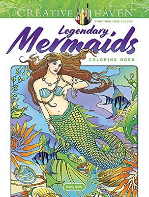 Creative Haven Legendary Mermaids Coloring Book-..