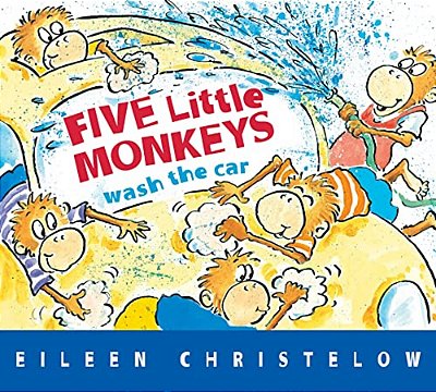 Five Little Monkeys Wash The Car Board Book-..