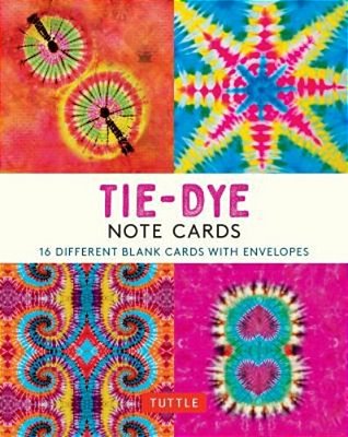 Tie-Dye, 16 Note Cards: 16 Different Blank Cards With 17 Patterned Envelopes In A Keepsake Box!-..