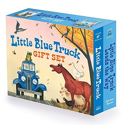 Little Blue Truck 2-Book Gift Set: Little Blue Truck Board Book, Little Blue Truck Leads The Way Board Book-..