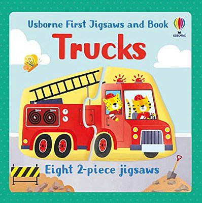 Usborne First Jigsaws And Book: Trucks-..