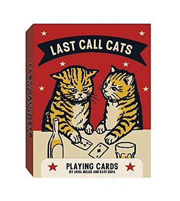 Last Call Cats Playing Cards-..