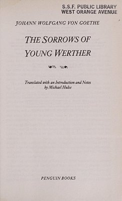 The Sorrows Of Young Werther-..