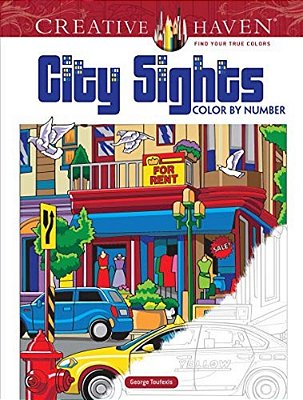 Creative Haven City Sights Color By Number-..