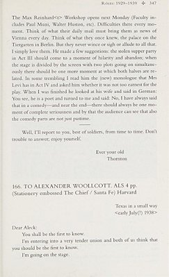 The Selected Letters Of Thornton Wilder-..