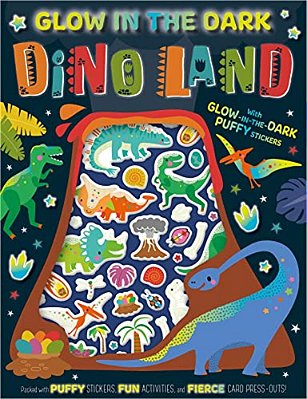 Glow In The Dark Dino Land Activity Book-..