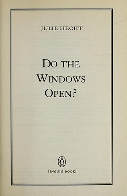 Do The Windows Open?-..