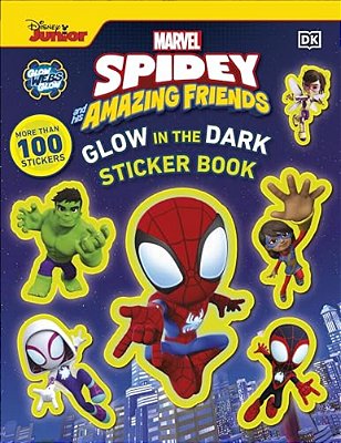Marvel Spidey And His Amazing Friends Glow In The Dark Sticker Book: With More Than 100 Stickers-..