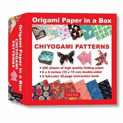 Origami Paper In A Box - Chiyogami Patterns: 200 Sheets Of Tuttle Origami Paper: 6X6 Inch Origami Paper Printed With 12 Different Patterns: 32-Page In-..