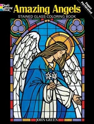 Amazing Angels Stained Glass Coloring Book-..