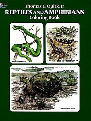 Reptiles And Amphibians Coloring Book-..