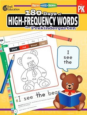 180 Days(tm) High-Frequency Words For Prekindergarten: Practice, Assess, Diagnose-..
