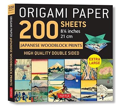 Origami Paper 200 Sheets Japanese Woodblock Prints 8 1/4: Extra Large Tuttle Origami Paper: Double Sided Origami Sheets Printed With 12 Different Prin-..