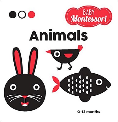 Animals: A Baby Montessori Book-..