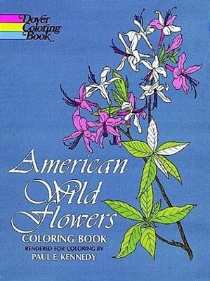 American Wild Flowers Coloring Book-..