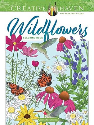 Creative Haven Wildflowers Coloring Book-..