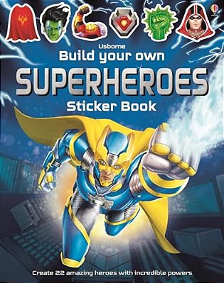 Build Your Own Superheroes Sticker Book-..