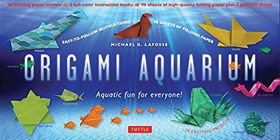 Origami Aquarium Kit: Aquatic Fun For Everyone!: Kit With Two 32-Page Origami Books, 20 Projects & 98 Origami Papers: Great For Kids & Adults!-..